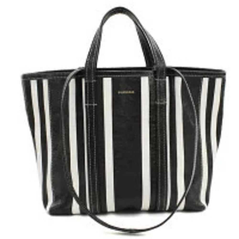 Balenciaga Tote Bag Barbes Leather Black Handbag